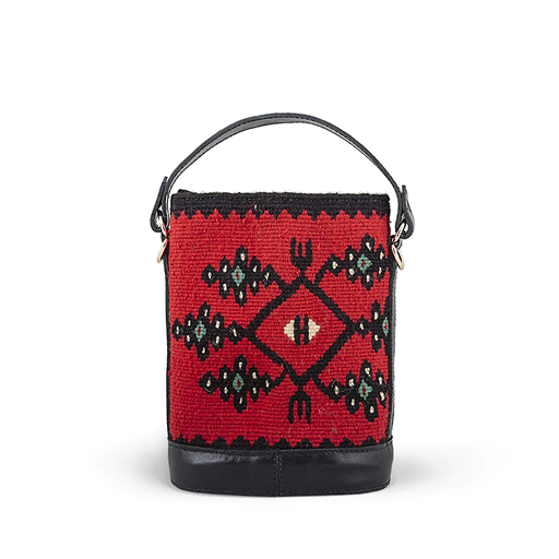 match photo3 Shereena Mini Red Kilim Bag - Image 1